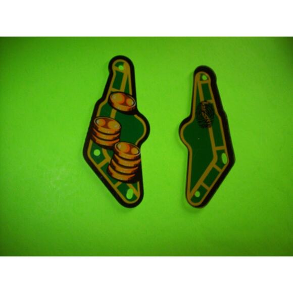 Who Dunnit Original Pinball Machine Slingshot Plastic Set Left And Right Vintage - Picture 2 of 8